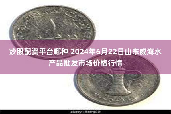 炒股配资平台哪种 2024年6月22日山东威海水产品批发市场价格行情