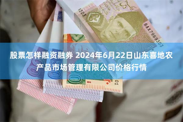 股票怎样融资融券 2024年6月22日山东喜地农产品市场管理有限公司价格行情