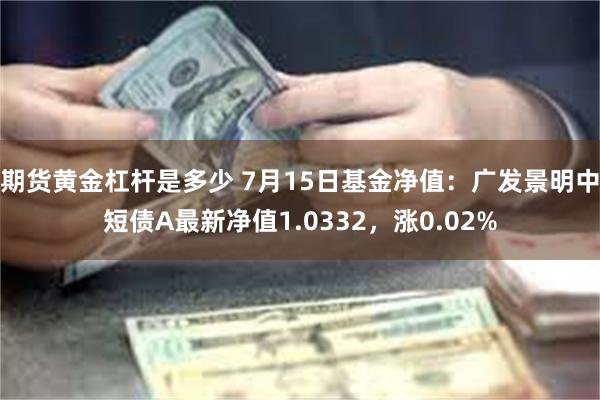 期货黄金杠杆是多少 7月15日基金净值：广发景明中短债A最新净值1.0332，涨0.02%